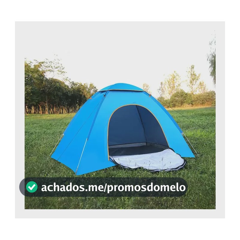 Barraca Portátil 1-2 Pessoas Acampamento E Pesca Azul