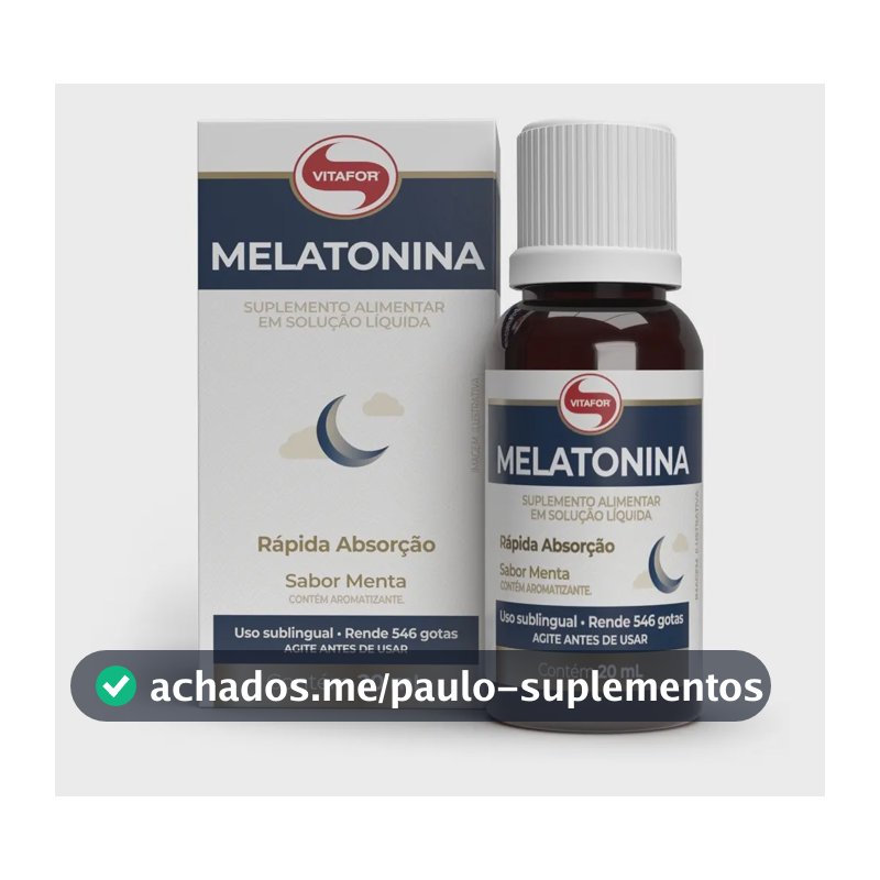 Suplemento de Melatonina 20ml Vitafor