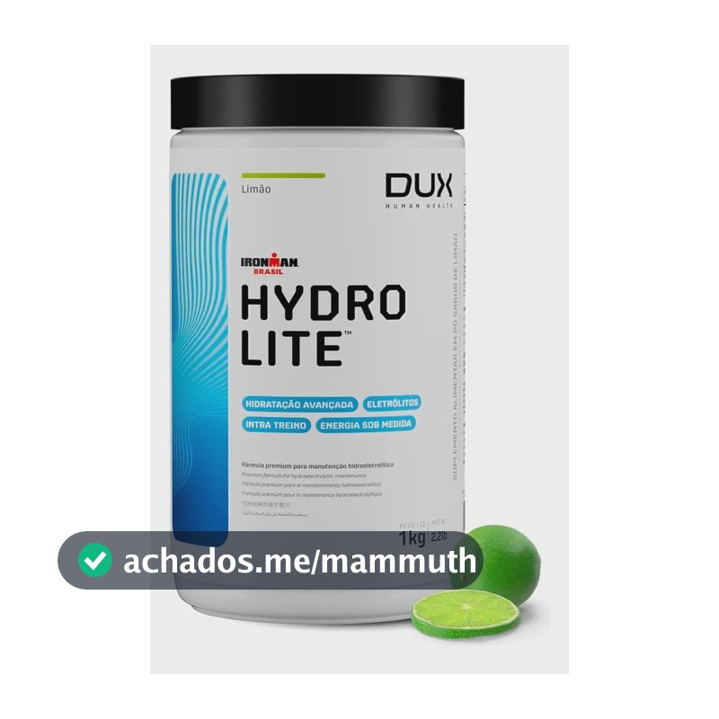Suplemento Em Pó Dux Nutrition Hydrolite Carboidratos Sabor Limão Em Pote De 1000g Outros