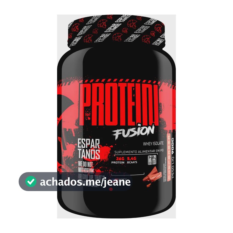 Whey Protein Fusion Isolate 900g - Espartanos Sports Sabor Chocolate