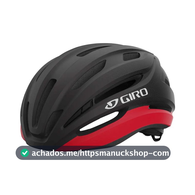 Capacete Giro Ciclismo Bike Isode Mips Ajuste Roc Loc Sport Cor Preto/Vermelho Tamanho Único