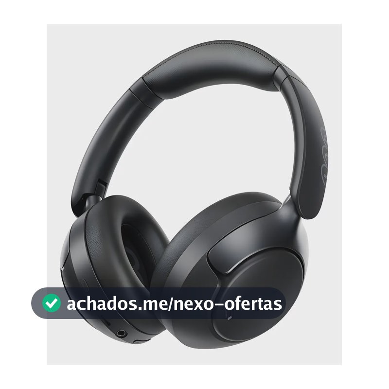 Headset QCY H3 Pro, ANC Adaptativo até 45dB, Bluetooth 5.4, Bateria de 55h, Cancelamento ENC, Conexão Multiponto, Cor Preto