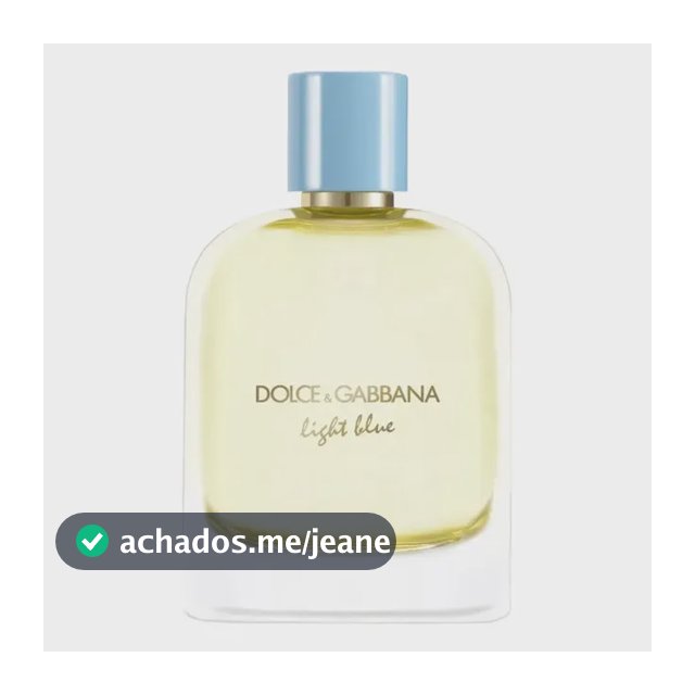 Dolce&gabbana Light Blue For Men Eau De Parfum 100ml
