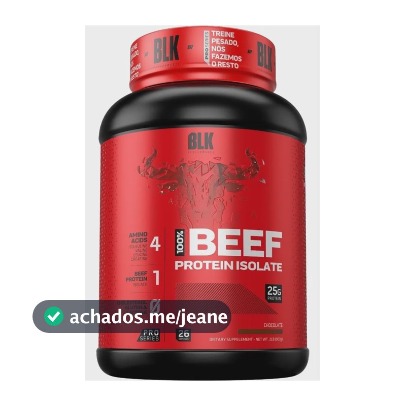 Whey Protein Carne Blk 410 Beef Protein 907g Blk Performance Sabor Chocolate