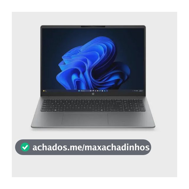 Notebook HP 200 G2i Intel Core 5-120U 16" Intel Graphics RAM 16GB (1x16GB) DDR5 5200 SSD 256GB PCIe4x4 Windows 11 Home PLS SL - E30Q9AT#AK4