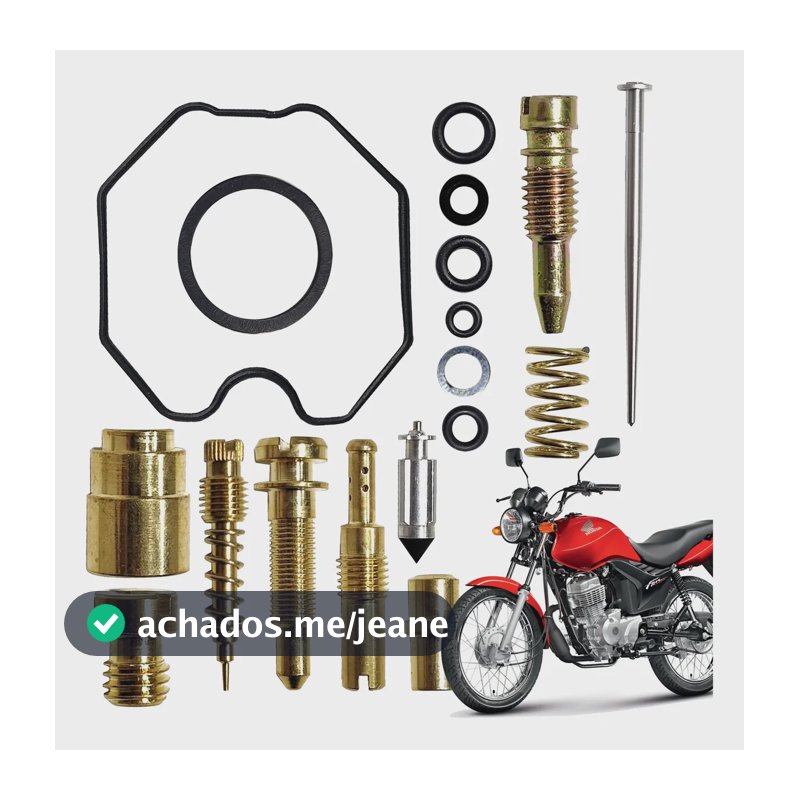 Kit Reparo Carburador Para Fan 125 2010 2011 2012 2013