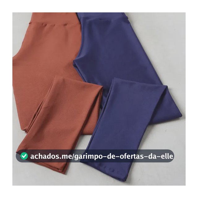 Kit 2 Legging Grossa Feminina Cintura Alta Fitness Academia