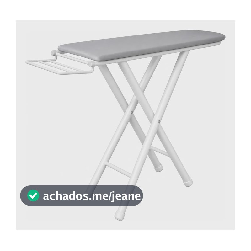 Tabua De Passar Roupa Resistente Tecido Térmico 3 Alturas Branco