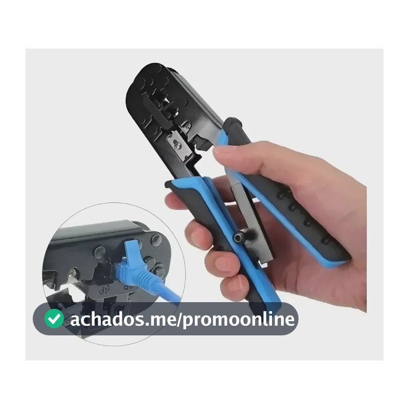 Alicate Rj45 Rj11 Rj12 Crimpagem Com Catrata Resistente Giga