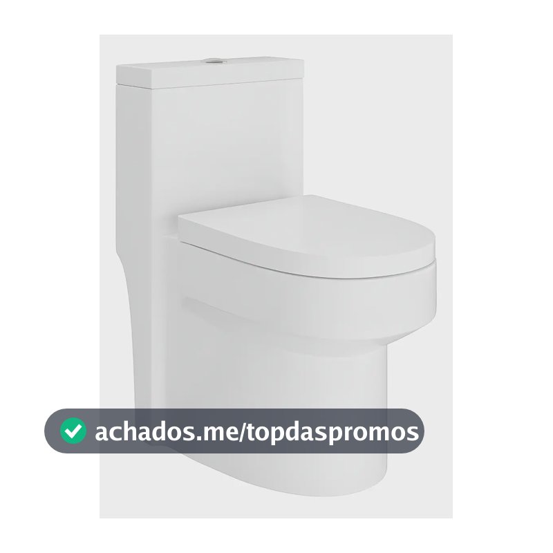 Vaso Sanitário Monobloco Caixa Acoplada Privada Completo Cor Branco - VAB0004