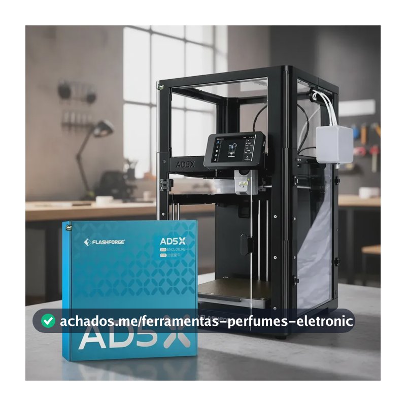 Impressora 3d Flashforge Ad5x Corexy + Kit Fechamento Preto