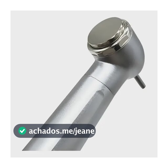 Caneta Alta Rotação Push Button Motor Odontológico Dentista Prateado