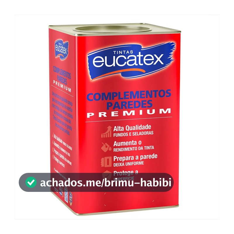Selador Acrílico Branco Premium Maior Rendimento Eucatex Acabamento Fosco