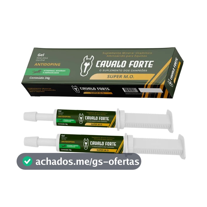 Pasta Mo Gel Cx Com 2 Seringas Suplemento Cavalo Forte Oral