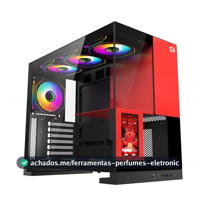 Redragon ca-613br gabinete Gamer Eternal Pro tela Lcd 4.3