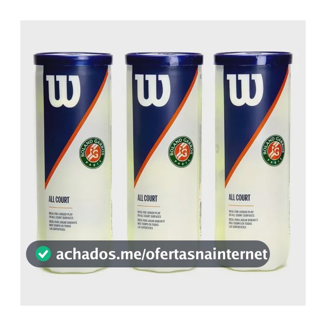 Bola De Tênis Wilson Roland Garros All Court - Pack Com 3 Tu