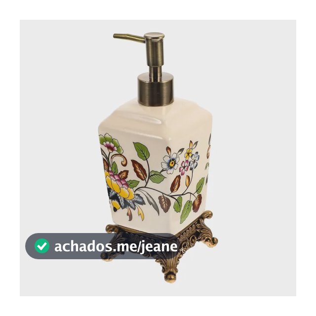 Organizador Banheiro Vintage Cerâmica 340ml Para Banho
