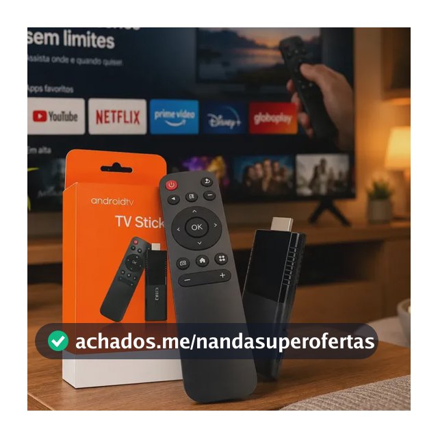 Tv Stick 4k Android Chromecast Smart Hdmi Wifi Ao Vivo Preto Padrão