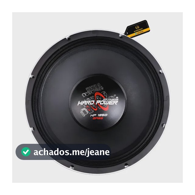 Subwoofer Hardpower Hp1950sg 4ohms 15 Pol Original Preto