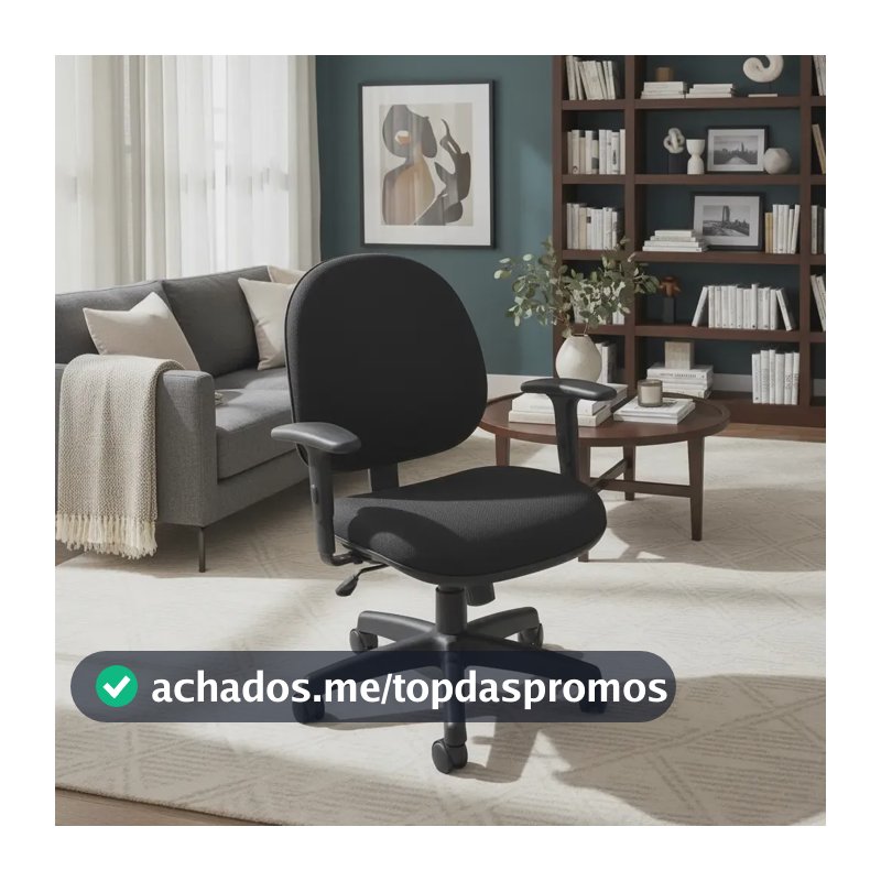 Cadeira Executiva Ergonômica Giratória Back System Nr 17 Preto Tecido