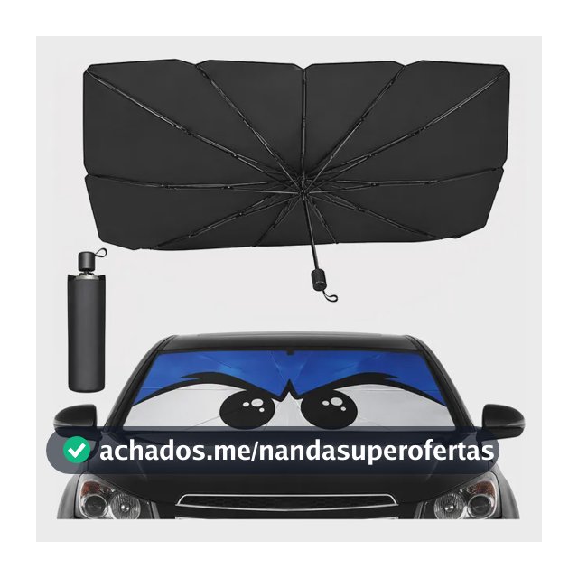 Quebra Sol Para Brisa Carro Protetor Solar Chuva(olho Preto)