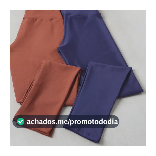 Kit 2 Legging Grossa Feminina Cintura Alta Fitness Academia