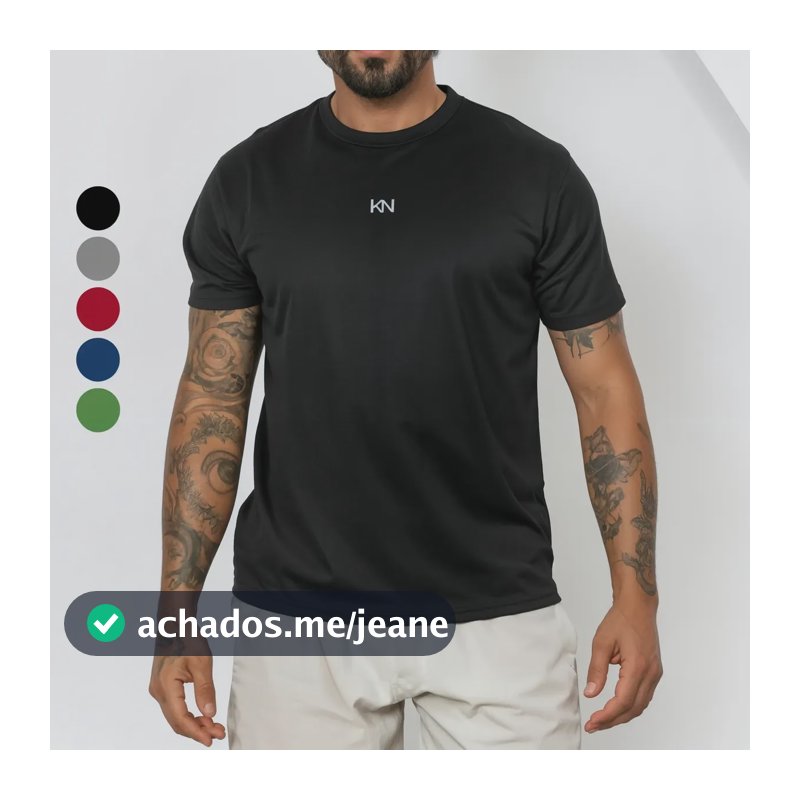 Camiseta Masculina Dry Fit Academia Treino Antiodor Koenig