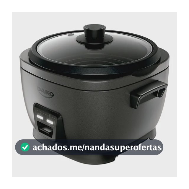Panela De Arroz Elétrica Dako 700w Com 4 L 10 Xícaras Cinza Cor Cinza-escuro Frequência 60 Hz
