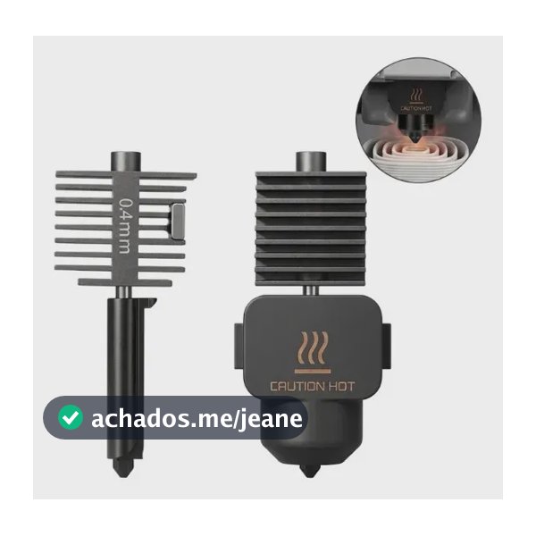 Bico Aço Endurecido 0,4mm Bambu Lab A1/A1 Mini