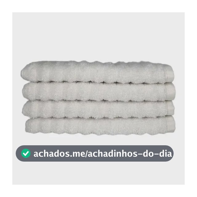 Jogo De Toalhas Lavabo Wave 100% Algodão 4 Peças Macias
