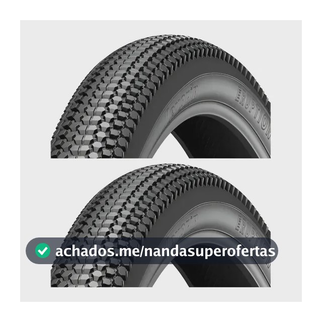 2 Pneus Aro 29x2.10 Eruption Levorin Bicicleta Mtb Balão Cor Preto