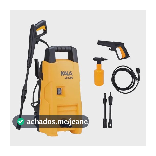 Lavadora De Alta Pressão 1200w 127v/220v Lk1305 Kala  Amarelo 127v 50 Hz / 60 Hz