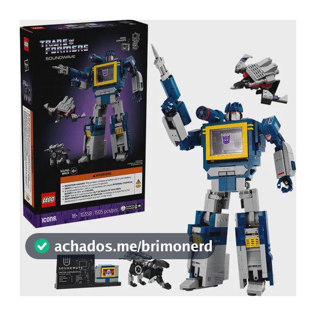 Lego Icons - Transformers: Soundwave - 10358 1505 Transformers Soundwave