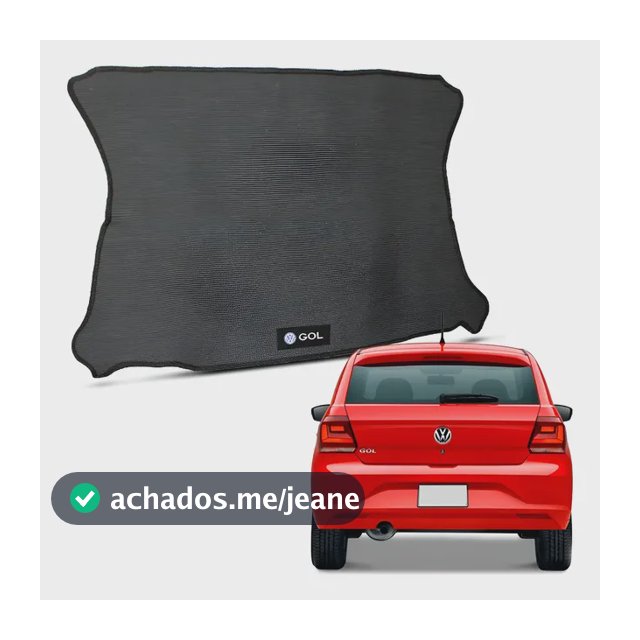 Tapete Porta Malas Gol G5 G6 G7 2009 A 2019 Borracha Preto