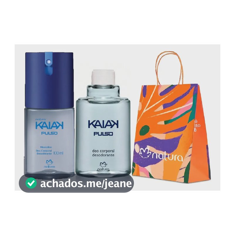 Presente Kaiak Pulso Colônia Deo Corporal E Refil Masculino
