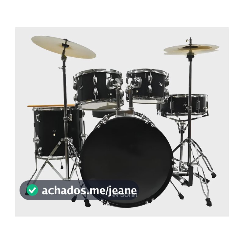 Bateria Acústica Sonn S-b120p Bumbo 20 Polegadas + Banco Preto