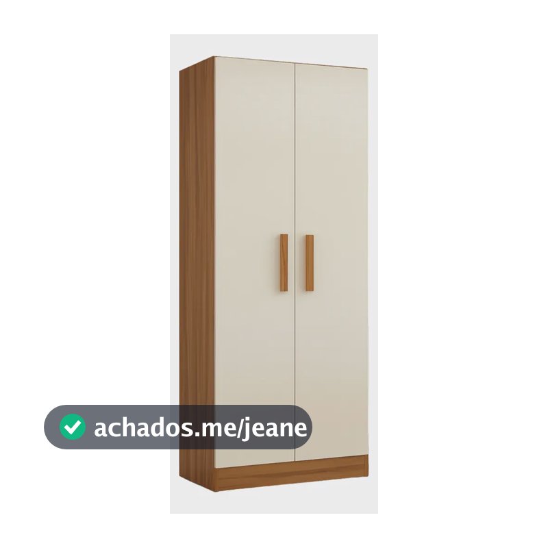 Guarda Roupas Multiuso Solteiro Belem Madeir/off Notável Cor Madeirado Off White