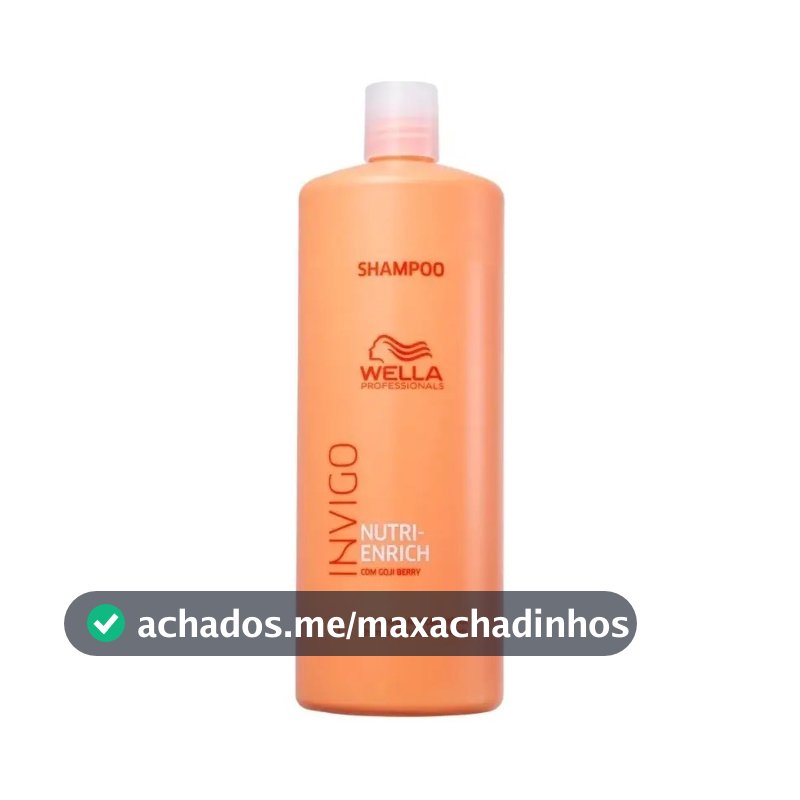 Shampoo Wella Invigo Nutri Enrich - Nutrição Cabelos Secos Danificados 1 Litro