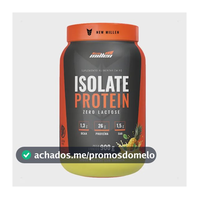 Isolate Protein Proteína Isolada 900g New Milen Zero Lactose