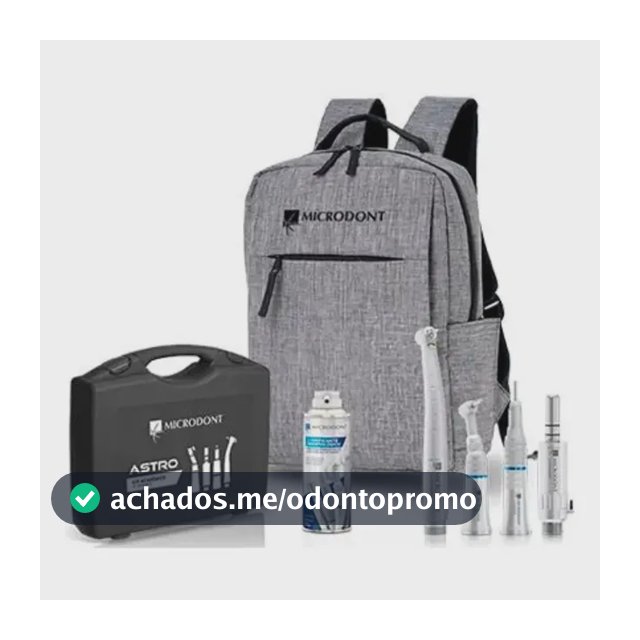 Kit Acadêmico Astro Light Com Led Push Button - Microdont Cinza