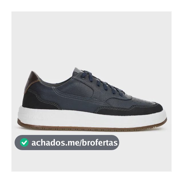 Tênis Democrata Drake Pulse Nobuck Marinho Bonito Macio Azul Azul 39 Br