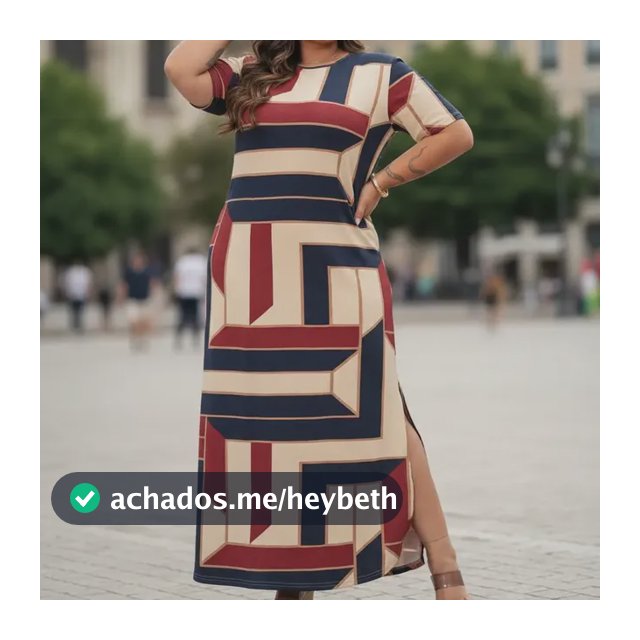 Vestido Longo Plus Size Feminino Casual Elegante Evangélico