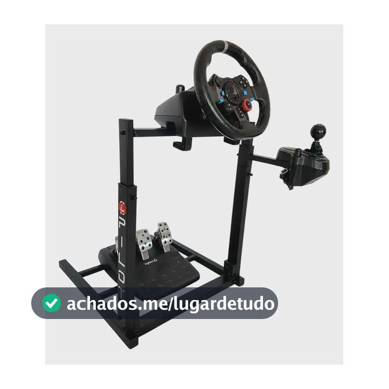 Suporte Cockpit Para Volante Logitech Com Suporte De Cambio.