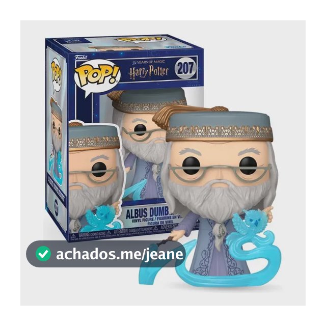 Boneco Funko Pop! Harry Potter 25anos Dumbledore Com Patrono