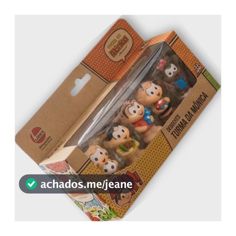 Dedoches Turma Da Mônica Miniaturas 5 Peças - 3767 Líder