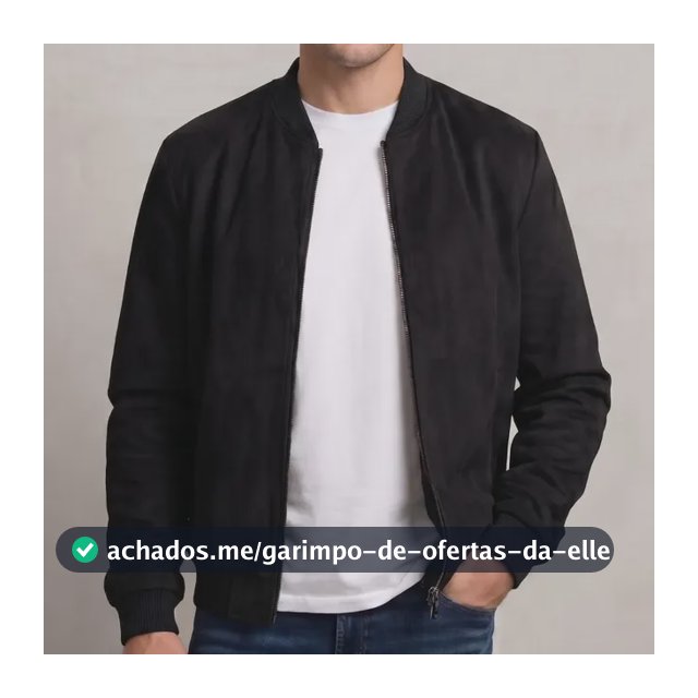 Jaqueta Masculina Bomber Suede Premium Elegante