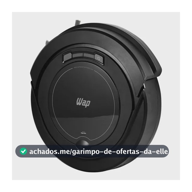 Robô aspirador Robot W90 varre aspira e passa pano 30w Wap cor preto
