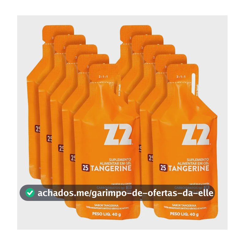Energy Gel Z2 Sabor Tangerina Caixa Com 10 Sachês - Everyday