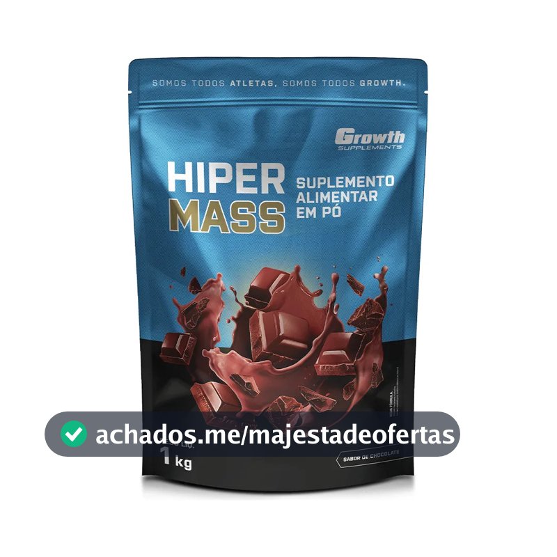 Hiper Mass 1kg Growth Supplements - Sabor Chocolate