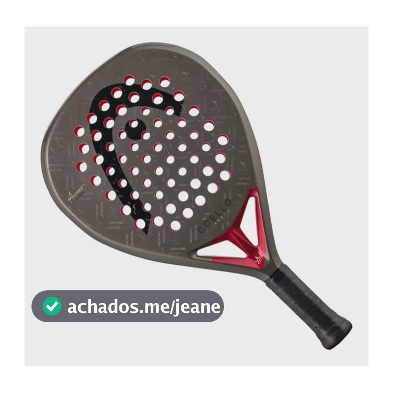Raquete De Padel Head Coello Pro 2026 Nova Cinza-escuro